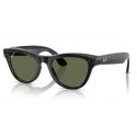 Ray-Ban Meta Skyler Shiny Black - Polar G15 Green Cat.3