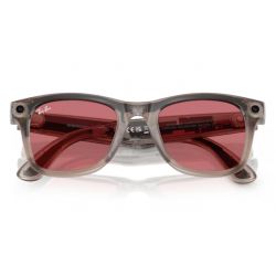 Ray-Ban Meta Wayfarer Large Shiny Warm Stone - Photochromique Watermelon Red Cat.0-2