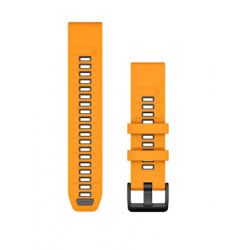 Garmin Bracelet Fénix QuickFit Silicone Spark Orange/Graphite - 22mm