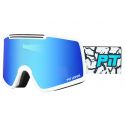 Pit Viper Ski Goggle French Fry Double Wide The Landlocked Gold Revo Cat.3