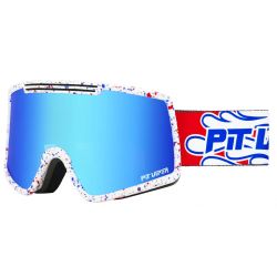 Pit Viper Ski Goggle French Fry THE MERIKABlue Revo Cat.3