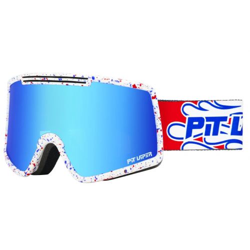 Pit Viper Ski Goggle French Fry THE MERIKABlue Revo Cat.3