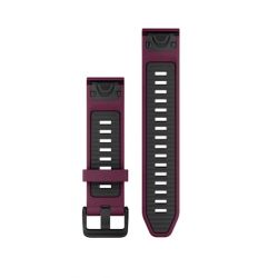 Garmin Bracelet Fénix QuickFit Merlot/Graphite Silicone- 20mm