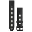 Garmin Bracelet Fénix QuickFit Black / Pebble Gray Silicone- 20mm