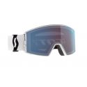 Scott React White/Black Enhancer Blue Chrome & extra lens AMP Pro