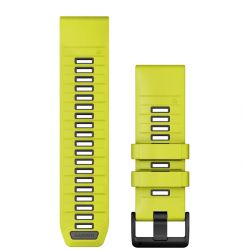 Garmin Bracelet QuickFit Amp Yellow / Graphite Silicone - 26mm