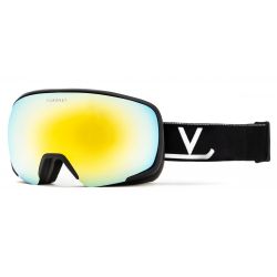 Vuarnet Masque de Ski Magnétique Everest VM2221 - Matt Black - Gold Flashed Cat.3 & Orange Cat.1