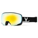 Vuarnet Masque de Ski Magnétique Everest VM2221 - Matt Black - Gold Flashed Cat.3 & Orange Cat.1