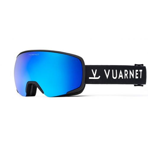 Vuarnet Masque de Ski Magnétique Everest VM2221 - Matt Black - Blue Flshed Cat.3 & Yellow Cat.1