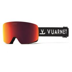 Vuarnet Masque de Ski Magnétique Mont-Blanc VM2021 - Matt Black - Red Flashed Cat.3 & Orange Cat.1