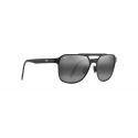 Maui Jim 2nd Reef Satin Black - Neutral Grey Polarized Lenses