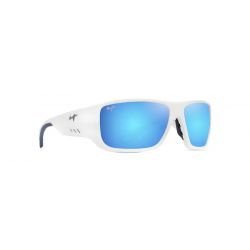 Maui Jim Keha Matte White Blue Hawaii Lenses