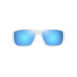 Maui Jim Keha Matte White Blue Hawaii Lenses