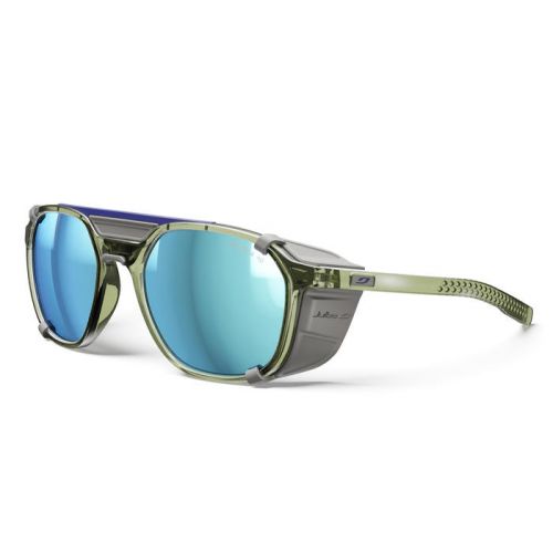 Julbo Slack Cover Spectron 4HD Translucide Brillant Vert Army/Gris - Blue Polarized