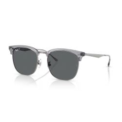 Ray-Ban RB4418D Transparent Grey on Gunmetal - Dark Grey Polarized