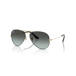 Ray-Ban Aviator Large Metal Black on Arista Blu Vintage Gradient Black