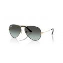 Ray-Ban Aviator Large Metal Black on Arista Blu Vintage Gradient Black