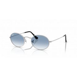 Ray-Ban Oval RB3547 Silver - Clear Gradient Blue