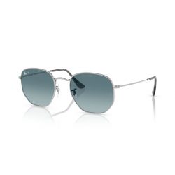 Ray-Ban Hexagonal Silver - Blue Gradient Grey