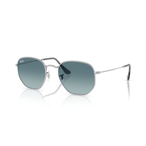 Ray-Ban Hexagonal Silver - Blue Gradient Grey