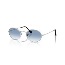 Ray-Ban RB3547 003/3F Oval Silver - Clear Gradient Blue