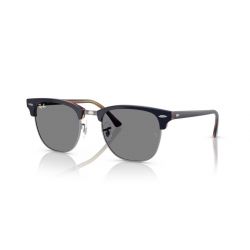 Ray-Ban Clubmaster Yellow Havana Clear Gradient Blue