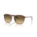 Ray-Ban RB2203 Striped Brown Gradient Grey - Brown Vintage Gradient Black