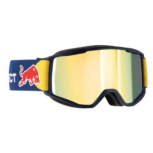 Red Bull Neon Blue/Smoke with Yellow Mirror