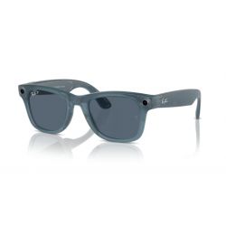 Ray-Ban Meta Wayfarer Matte Jeans - Polar Dusty Blue