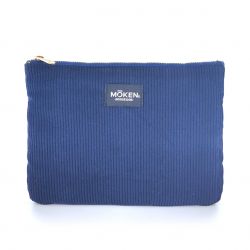 Corduroy Pouch Light Blue