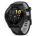 Garmin Forerunner 265 Amoled noire avec bracelet en silicone noir/gris